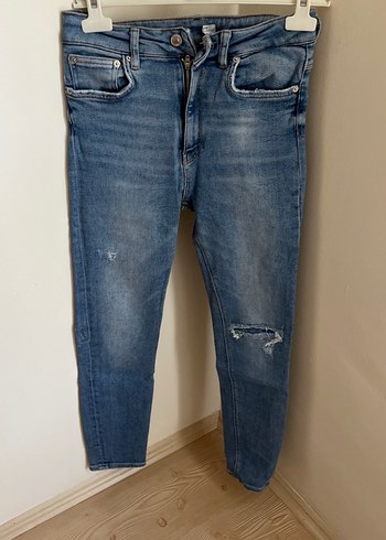 Mavi Bol Kesim Kadın Jean Pantolon