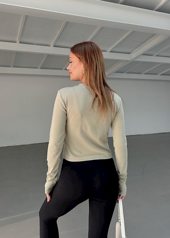 Çıtçıtlı %100 pamuk bluz - Görsel 3