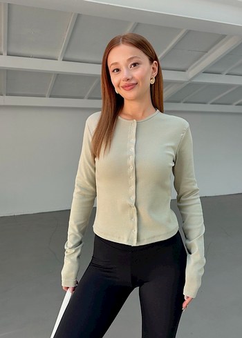 Çıtçıtlı %100 pamuk bluz - Görsel 2