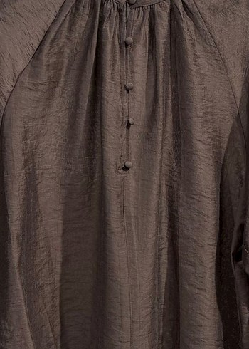 Kadın Kahverengi Manşet Yaka Gömlek - Görsel 5