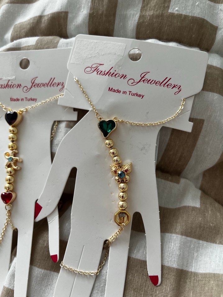 Renkli Boncuklu Bohem Kadın El Zinciri - Görsel 2