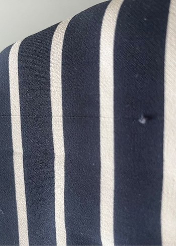 Beyaz Çizgili Hamile Bluzu - Görsel 4