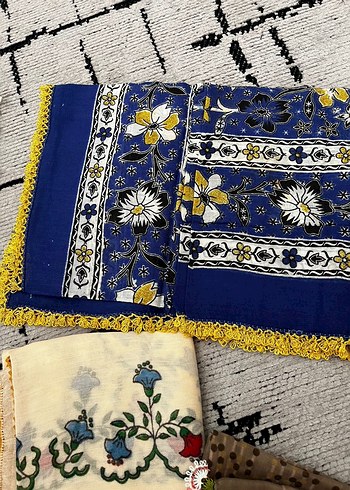 Beden Dantel Detaylı Çok Renkli Bohem Kadın Fular