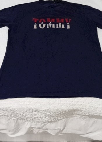 Erkek Lacivert Tommy Baskılı Tişört