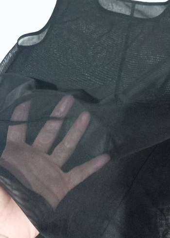 Dilvin Dantelli Siyah Boğazlı Kolsuz Kadın Yelek