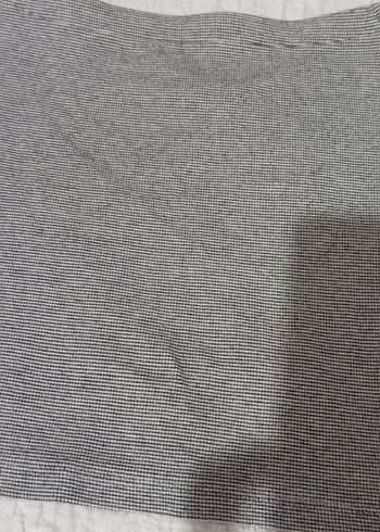Zara Gri Kısa Kollu Keten Crop Top
