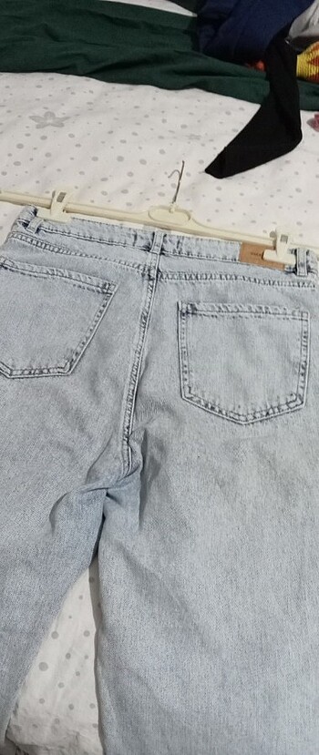 m Beden mavi Renk Mom jean