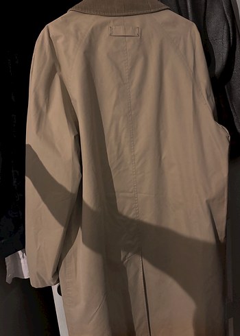 WAKKOROMA Bej Erkek Süet Trençkot Düğmeli - Görsel 5