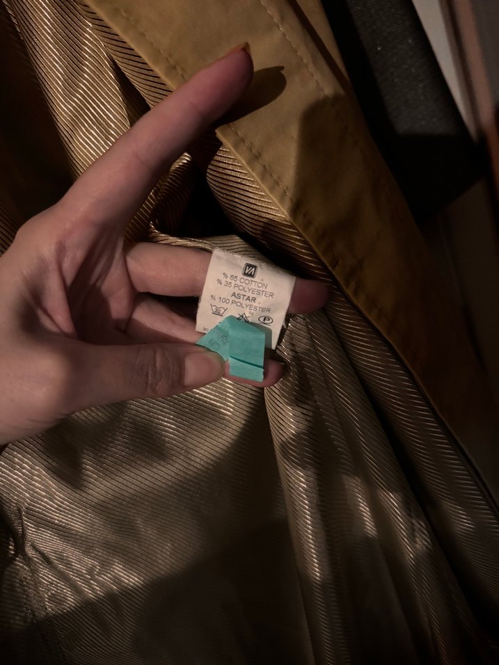 WAKKOROMA Bej Erkek Süet Trençkot Düğmeli - Görsel 4