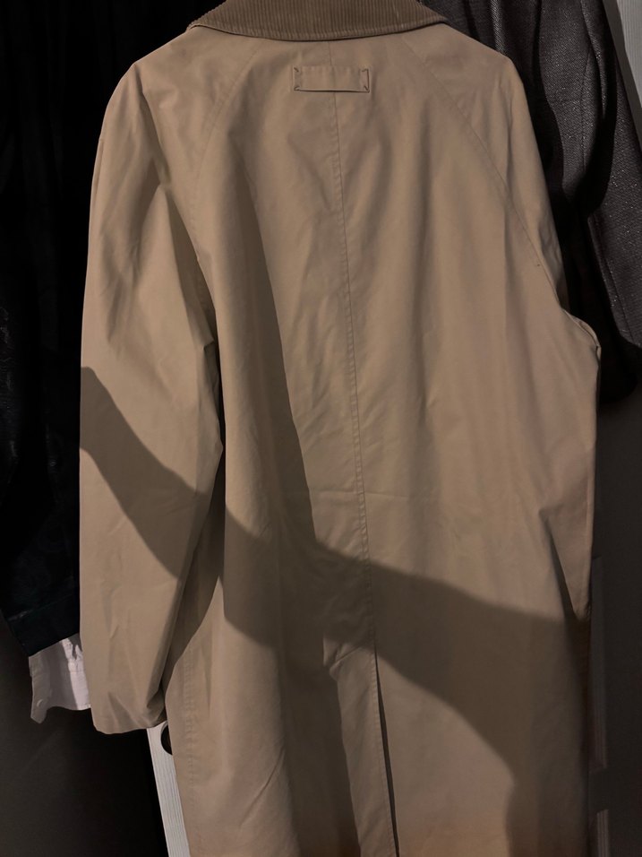 WAKKOROMA Bej Erkek Süet Trençkot Düğmeli - Görsel 5