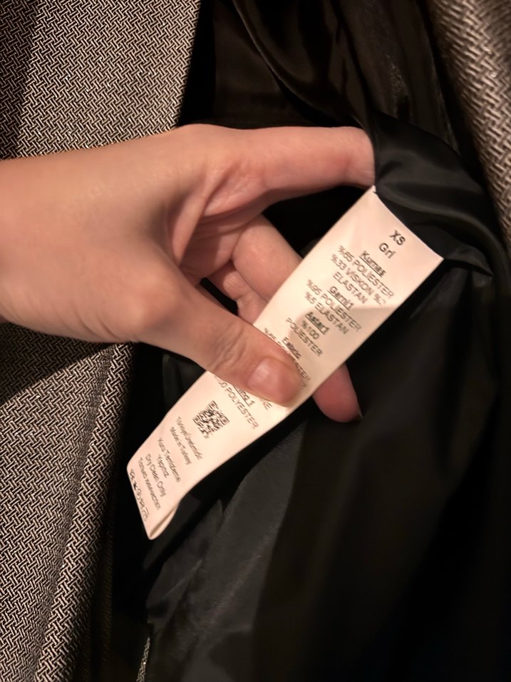 Gri parlak Kadın Düğmeli Ofis takım elbise - Görsel 5