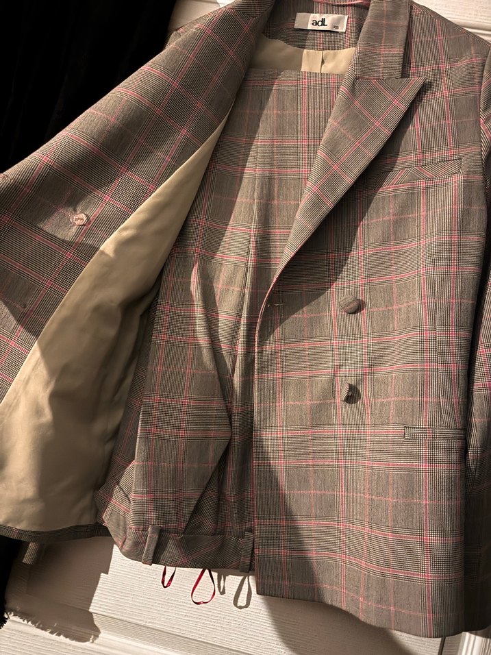 ADL Düğmeli Kadın Blazer Ceket ve pantolon takım - Görsel 2