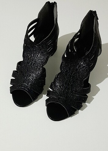 My Stil Bayan Simli Yazlık Ayakkabı