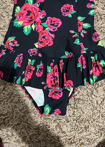 Çiçek Desenli Fırfırlı Midi Mayo - Görsel 2