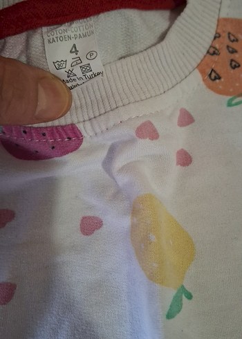 Beyaz, Uzun Kollu, Örme Bebek Kız Takımı - Görsel 3