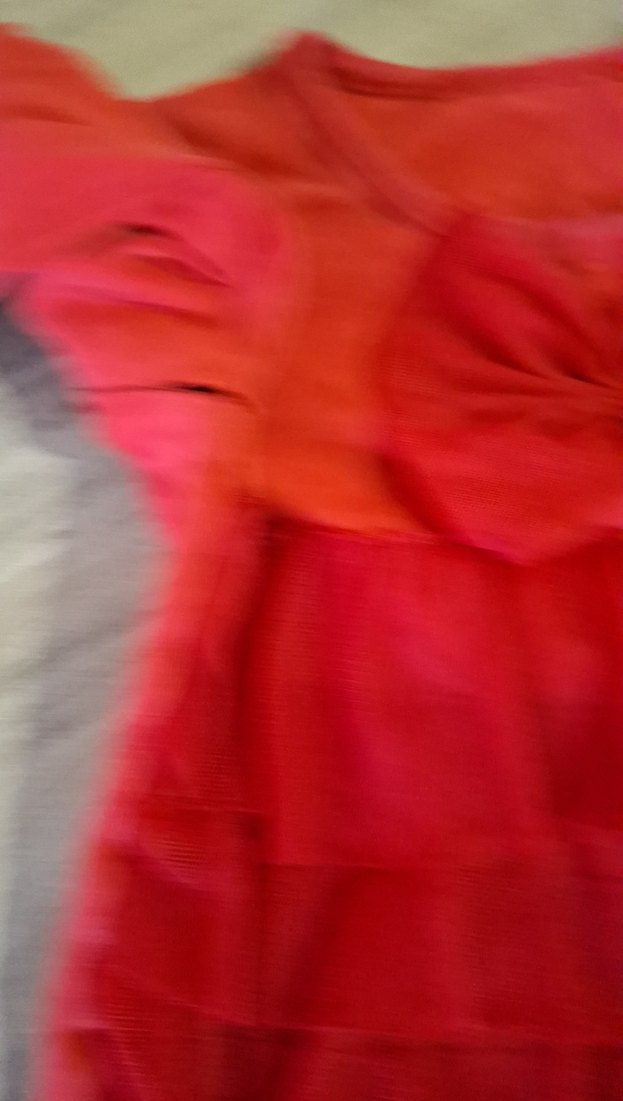 Kız Çocuk Uzun Kollu Kırmızı Fırfırlı bluz - Görsel 3