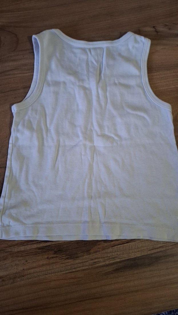 Beyaz Erkek Çocuk Atlet - Görsel 3