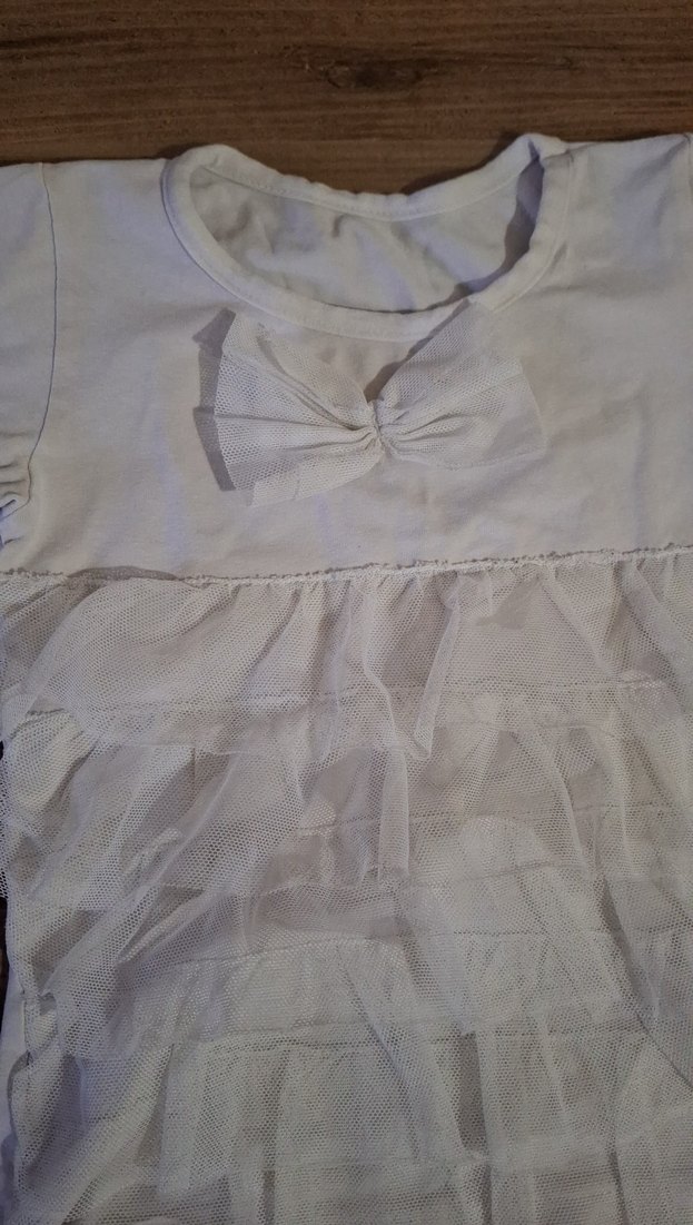 Uzun Kollu Beyaz Keten Kız Gömleği - Görsel 3