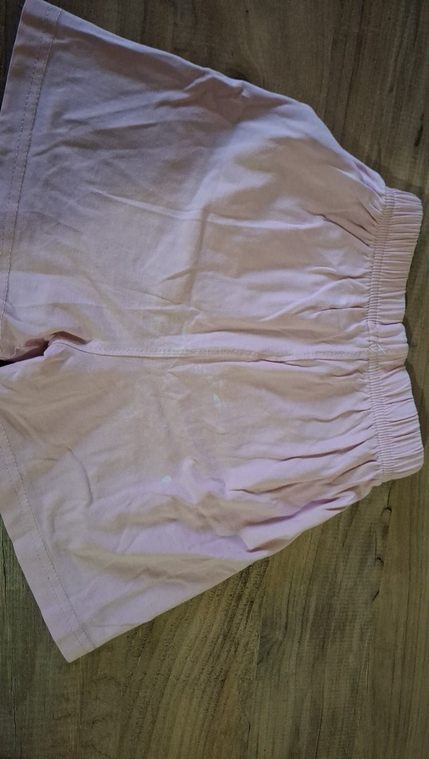 Kız Çocuk Pembe Düğmeli Şort - Görsel 2