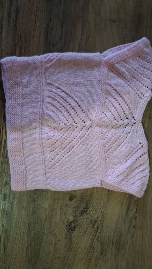 Kız Çocuk Pembe Triko Kolsuz Hırka - Görsel 4