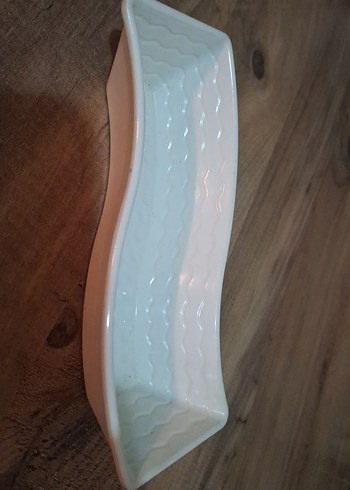 Beyaz Dalgalı Desenli Dikdörtgen Kap mika - Görsel 2