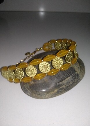 Beden turuncu Renk Orjinal Sıkma kehribar Rolex bileklik.