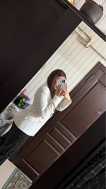 36 Beden beyaz Renk Trendyolmilla Blazer Ceket