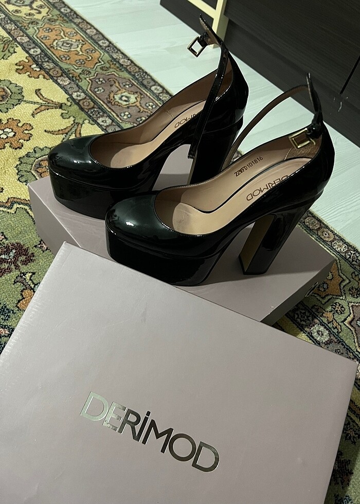 Siyah Platform Topuk - Görsel 2