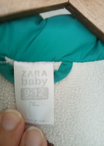 Turkuaz Baskılı Zara Baby mont