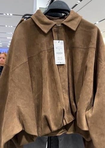 Kadın Kahverengi Süet Düğmeli Ceket - Görsel 2