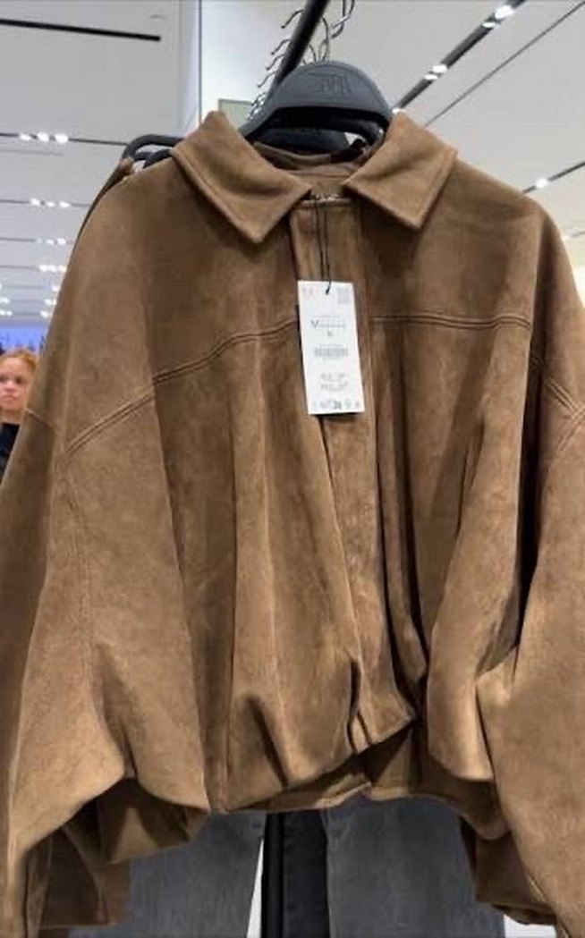 Kadın Kahverengi Süet Düğmeli Ceket - Görsel 2