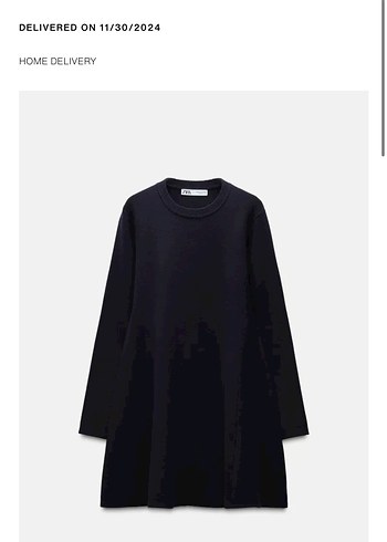 Lacivert knit Mini Elbise - Görsel 2