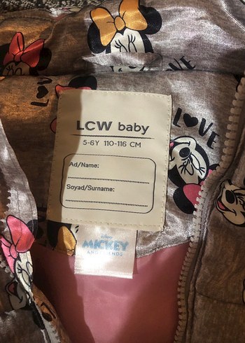 Kız Çocuk Gri Minnie Baskılı Fermuarlı Yelek - Görsel 4