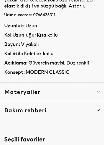 H&M Güvercin mavisi renginde elbise