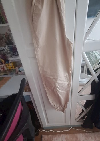 LC Waikiki Bej Kadın Midi Keten Pantolon
