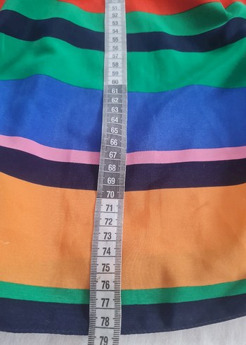 Uzun Kollu Renkli Çizgili Hamile Tunik - Görsel 5