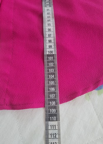 Uzun Kollu Düğmeli Pembe Kadın Tunik - Görsel 5