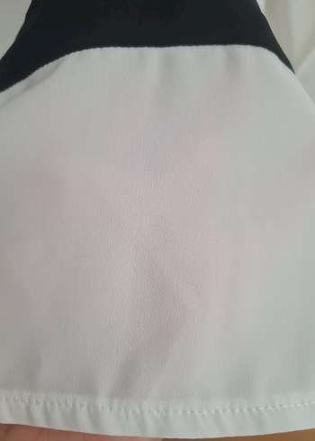 Beyaz Uzun Kollu Salaş Kadın Bluz - Görsel 5