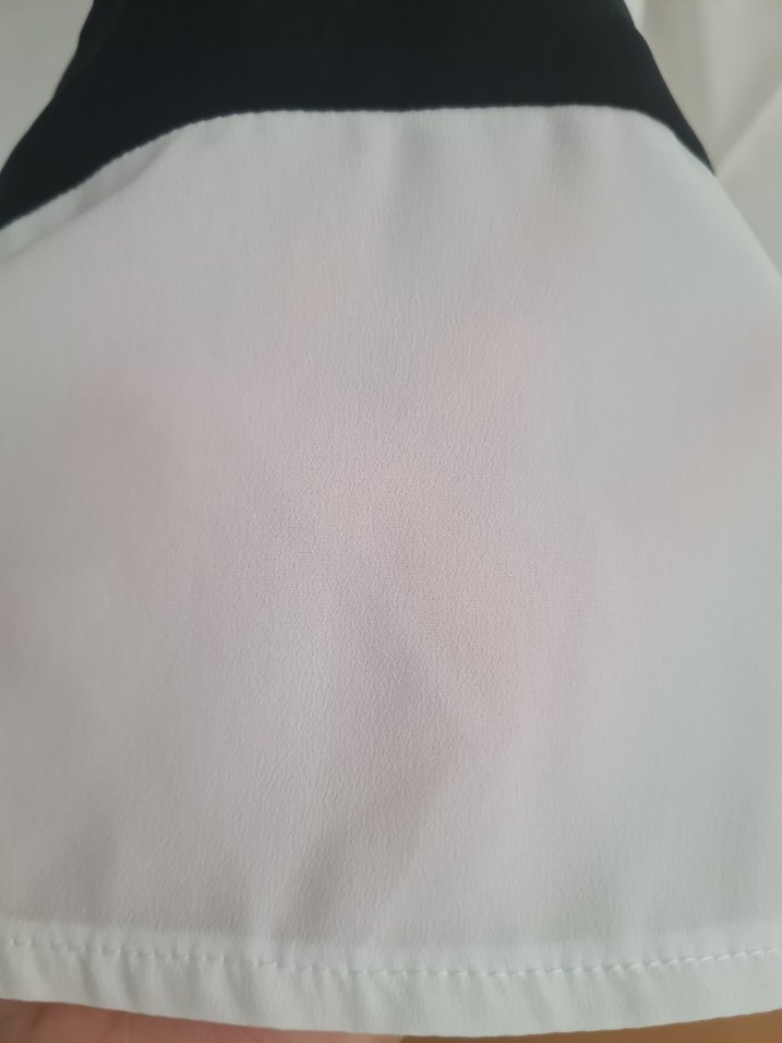 Beyaz Uzun Kollu Salaş Kadın Bluz - Görsel 5