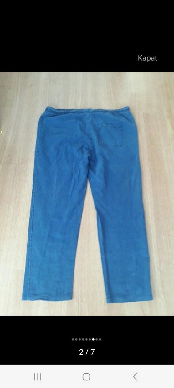 Gri Tonlarda Rahat Kesim Kadın Denim Pantolon - Görsel 2