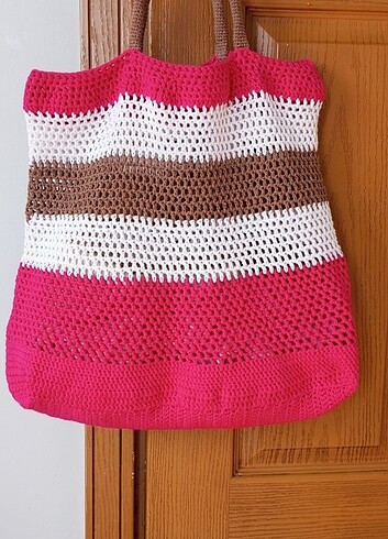 Örgü den pilaj çantası - Görsel 2