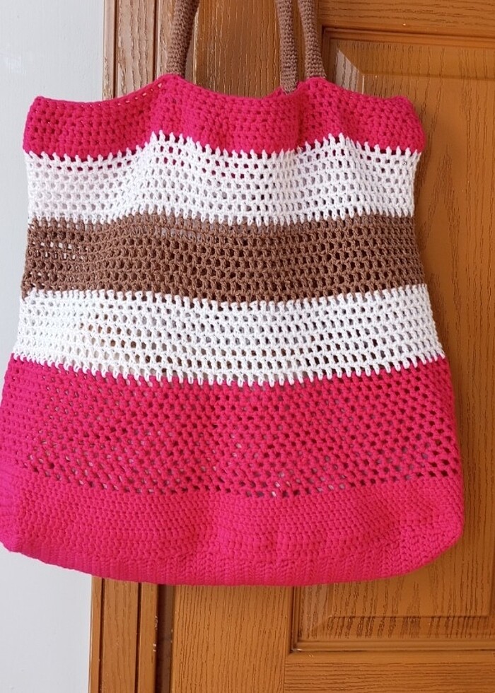 Örgü den pilaj çantası - Görsel 3