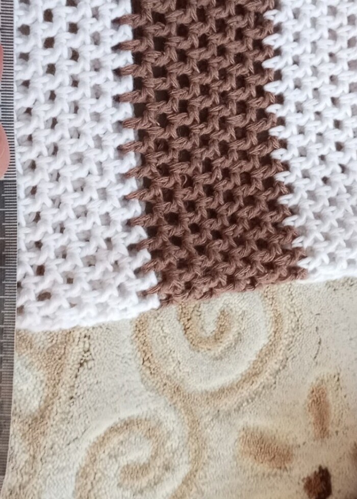 Örgü den pilaj çantası - Görsel 4