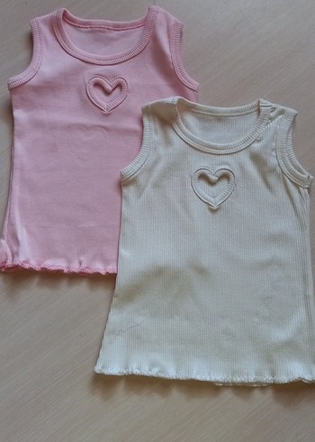 Kalp Detaylı Pastel Renkli Çocuk badi - Görsel 2