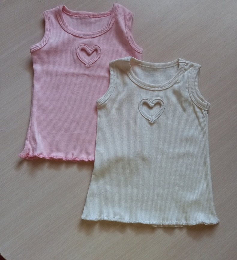 Kalp Detaylı Pastel Renkli Çocuk badi - Görsel 2