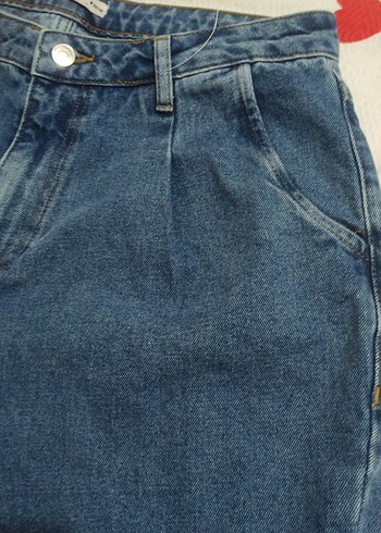 Rahat Kesim Mavi Kadın Kot Pantolon - Görsel 6