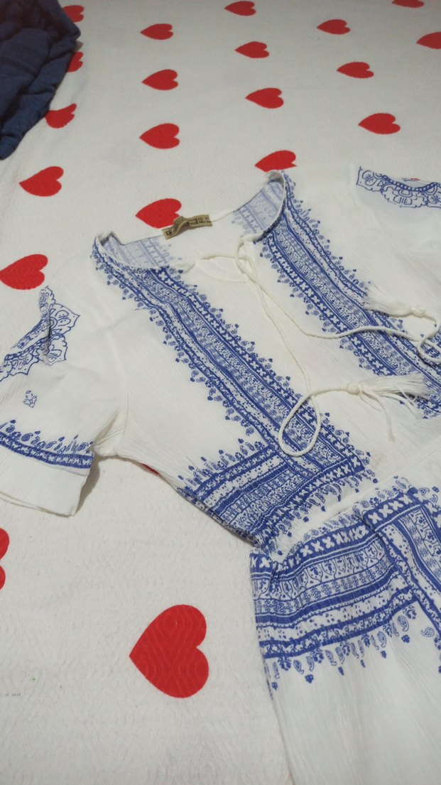 yarım kollu diz hizasında belden lastikli elbise - Görsel 2