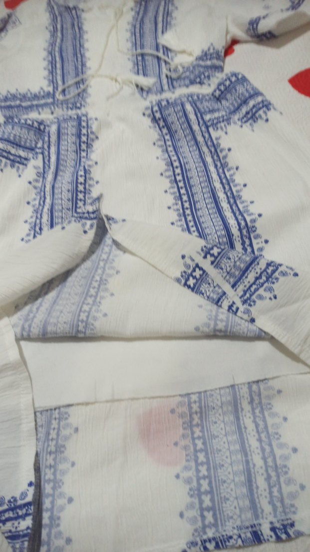 yarım kollu diz hizasında belden lastikli elbise - Görsel 3