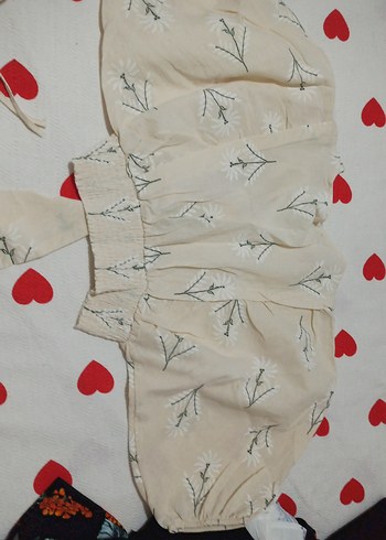 Nakış İşlemeli balon kollu alt üst takım - Görsel 5