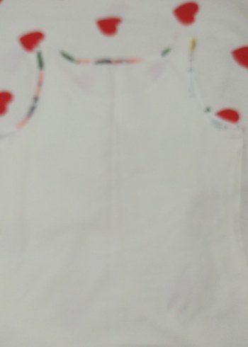 Kız Çocuk Beyaz Dantel Detaylı Baskılı Atlet - Görsel 5